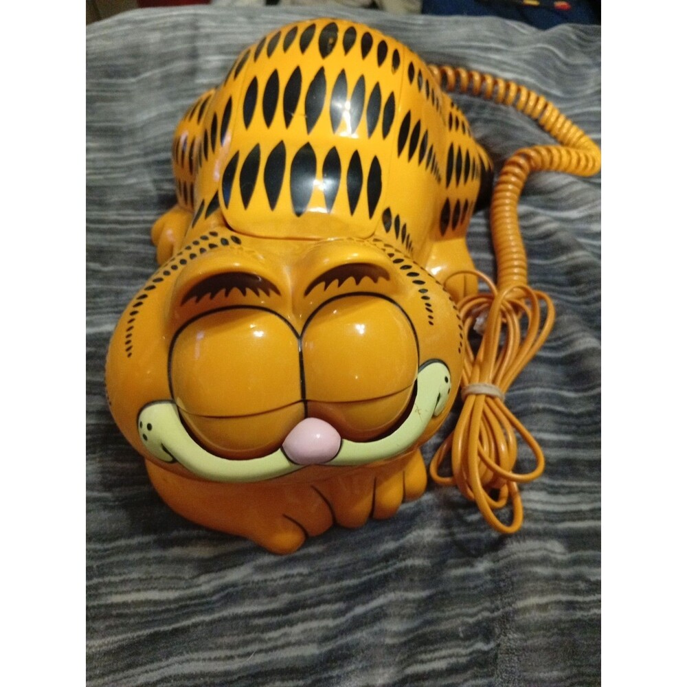 Vintage Tyco Garfield Landline Telephone With Eye Movement - Untested